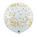 Mayflower Distributing 36 in. Confetti Dots A Round Latex Balloon 91709